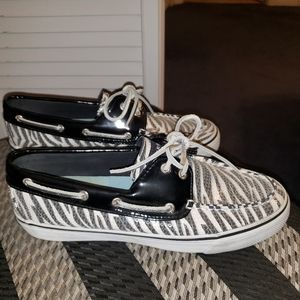 Zebra Sperry top-sider